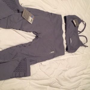 Gymshark energy seamless set in steel blue size M